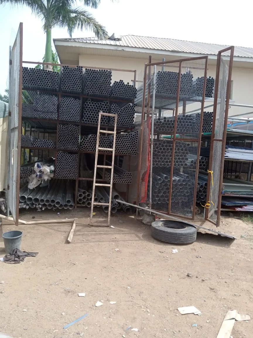 Pipe stock and material yard