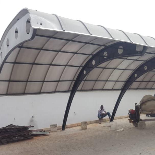 Dome roof installation in progress